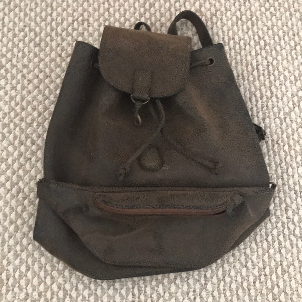 Rustic Leather Backpack